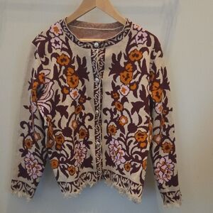 Floral Patterned Women's Sweater